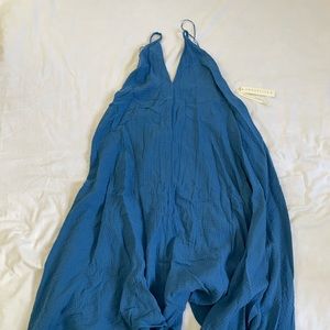 LOVESTITCH | NWT | Paradise City Halter Dress, Ocean